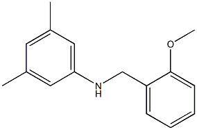 N-[(2-methoxyphenyl)methyl]-3,5-dimethylaniline 结构式