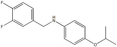 N-[(3,4-difluorophenyl)methyl]-4-(propan-2-yloxy)aniline 结构式