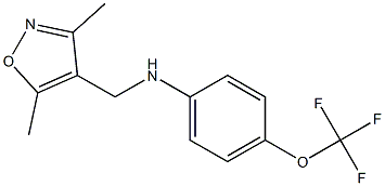 N-[(3,5-dimethyl-1,2-oxazol-4-yl)methyl]-4-(trifluoromethoxy)aniline 结构式