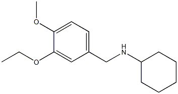 N-[(3-ethoxy-4-methoxyphenyl)methyl]cyclohexanamine 结构式