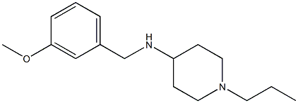 N-[(3-methoxyphenyl)methyl]-1-propylpiperidin-4-amine 结构式