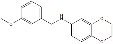 N-[(3-methoxyphenyl)methyl]-2,3-dihydro-1,4-benzodioxin-6-amine 结构式