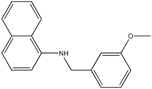 N-[(3-methoxyphenyl)methyl]naphthalen-1-amine 结构式