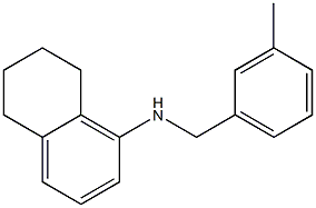 N-[(3-methylphenyl)methyl]-5,6,7,8-tetrahydronaphthalen-1-amine 结构式