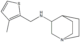 N-[(3-methylthiophen-2-yl)methyl]-1-azabicyclo[2.2.2]octan-3-amine 结构式