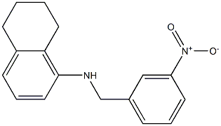 N-[(3-nitrophenyl)methyl]-5,6,7,8-tetrahydronaphthalen-1-amine 结构式