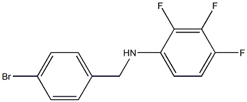 N-[(4-bromophenyl)methyl]-2,3,4-trifluoroaniline 结构式