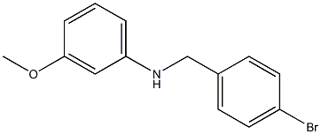 N-[(4-bromophenyl)methyl]-3-methoxyaniline 结构式