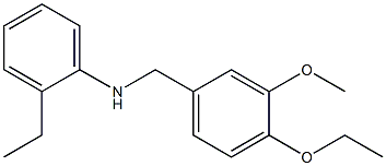 N-[(4-ethoxy-3-methoxyphenyl)methyl]-2-ethylaniline 结构式