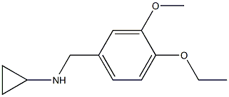 N-[(4-ethoxy-3-methoxyphenyl)methyl]cyclopropanamine 结构式