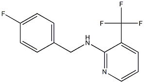 N-[(4-fluorophenyl)methyl]-3-(trifluoromethyl)pyridin-2-amine 结构式