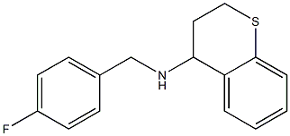 N-[(4-fluorophenyl)methyl]-3,4-dihydro-2H-1-benzothiopyran-4-amine 结构式