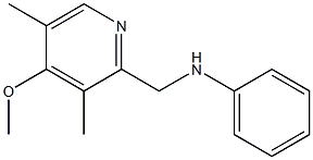 N-[(4-methoxy-3,5-dimethylpyridin-2-yl)methyl]aniline 结构式