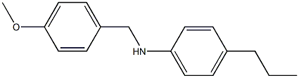 N-[(4-methoxyphenyl)methyl]-4-propylaniline 结构式