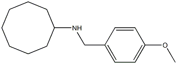 N-[(4-methoxyphenyl)methyl]cyclooctanamine 结构式