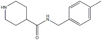 N-[(4-methylphenyl)methyl]piperidine-4-carboxamide 结构式