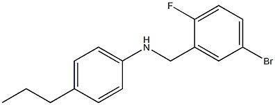 N-[(5-bromo-2-fluorophenyl)methyl]-4-propylaniline 结构式