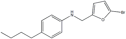 N-[(5-bromofuran-2-yl)methyl]-4-butylaniline 结构式