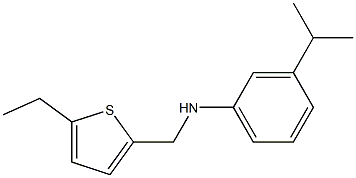 N-[(5-ethylthiophen-2-yl)methyl]-3-(propan-2-yl)aniline 结构式