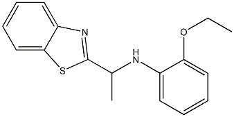 N-[1-(1,3-benzothiazol-2-yl)ethyl]-2-ethoxyaniline 结构式