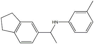 N-[1-(2,3-dihydro-1H-inden-5-yl)ethyl]-3-methylaniline 结构式