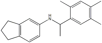 N-[1-(2,4,5-trimethylphenyl)ethyl]-2,3-dihydro-1H-inden-5-amine 结构式