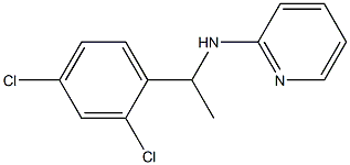 N-[1-(2,4-dichlorophenyl)ethyl]pyridin-2-amine 结构式