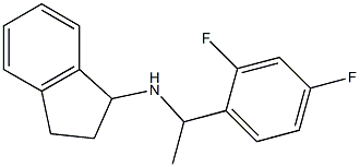N-[1-(2,4-difluorophenyl)ethyl]-2,3-dihydro-1H-inden-1-amine 结构式