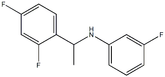 N-[1-(2,4-difluorophenyl)ethyl]-3-fluoroaniline 结构式