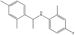 N-[1-(2,4-dimethylphenyl)ethyl]-4-fluoro-2-methylaniline 结构式