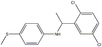 N-[1-(2,5-dichlorophenyl)ethyl]-4-(methylsulfanyl)aniline 结构式