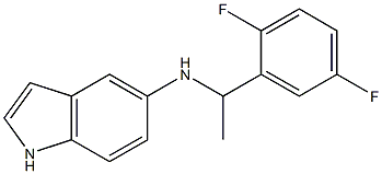 N-[1-(2,5-difluorophenyl)ethyl]-1H-indol-5-amine 结构式