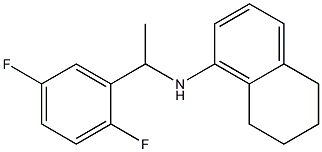 N-[1-(2,5-difluorophenyl)ethyl]-5,6,7,8-tetrahydronaphthalen-1-amine 结构式