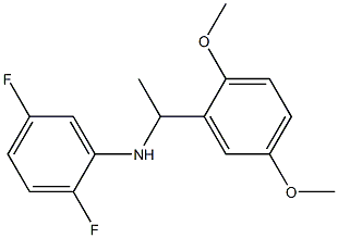 N-[1-(2,5-dimethoxyphenyl)ethyl]-2,5-difluoroaniline 结构式