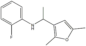 N-[1-(2,5-dimethylfuran-3-yl)ethyl]-2-fluoroaniline 结构式