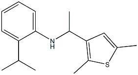 N-[1-(2,5-dimethylthiophen-3-yl)ethyl]-2-(propan-2-yl)aniline 结构式