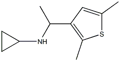 N-[1-(2,5-dimethylthiophen-3-yl)ethyl]cyclopropanamine 结构式