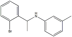 N-[1-(2-bromophenyl)ethyl]-3-methylaniline 结构式