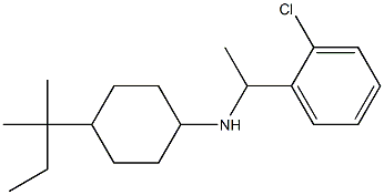 N-[1-(2-chlorophenyl)ethyl]-4-(2-methylbutan-2-yl)cyclohexan-1-amine 结构式