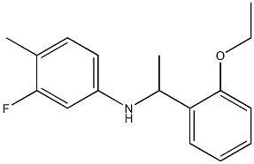 N-[1-(2-ethoxyphenyl)ethyl]-3-fluoro-4-methylaniline 结构式