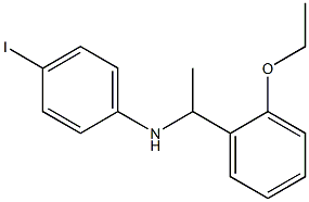 N-[1-(2-ethoxyphenyl)ethyl]-4-iodoaniline 结构式