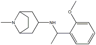 N-[1-(2-methoxyphenyl)ethyl]-8-methyl-8-azabicyclo[3.2.1]octan-3-amine 结构式