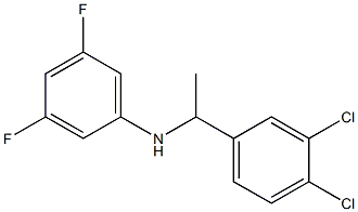 N-[1-(3,4-dichlorophenyl)ethyl]-3,5-difluoroaniline 结构式