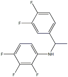 N-[1-(3,4-difluorophenyl)ethyl]-2,3,4-trifluoroaniline 结构式