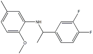 N-[1-(3,4-difluorophenyl)ethyl]-2-methoxy-5-methylaniline 结构式