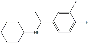 N-[1-(3,4-difluorophenyl)ethyl]cyclohexanamine 结构式
