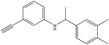 N-[1-(3,4-dimethylphenyl)ethyl]-3-ethynylaniline 结构式