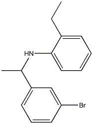 N-[1-(3-bromophenyl)ethyl]-2-ethylaniline 结构式