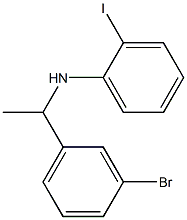 N-[1-(3-bromophenyl)ethyl]-2-iodoaniline 结构式