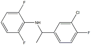 N-[1-(3-chloro-4-fluorophenyl)ethyl]-2,6-difluoroaniline 结构式